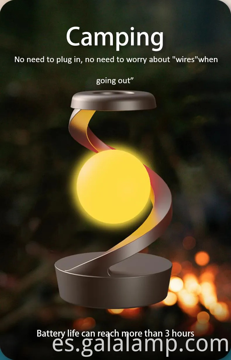 Elegante lámpara de suspensión giratoria de escritorio para alivio y decoración del estrés